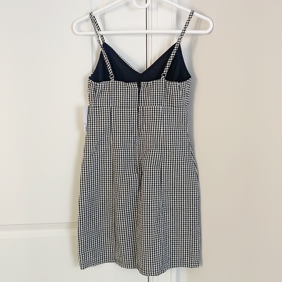 Kohls SO Juniors Double Slit Gingham Mini Dress Size 1 - Picture 3 of 6